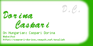 dorina caspari business card